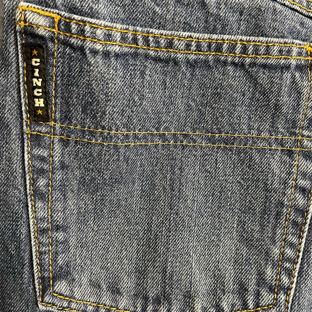 Cinch Men's Straight Blue Jeans 33 x 34 - Picture 9 of 11